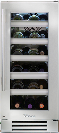 True Residential 15-Inch Undercounter Wine Cabinet with Right-Hinged Stainless Glass Door