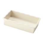 Thumbnail image #1 for G.E.T. Create-A-Bar ML-262-IV . . Melamine Rectangular Salad Bar Crock Insert, 2 qt, Ivory, 6-2/5 x 10-1/5 x 2-1/2 in Case of 6