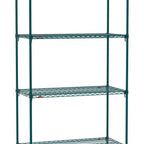 Thumbnail image #1 for Metro Super Erecta SA-1842K3-86-S4 Super Adjustable Super Erecta® Starter Wire Shelving Unit, 42"W x 18"D x 86"H, 800 lb. capacity per shelf, 2000