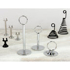 Thumbnail image #2 for G.E.T. SSH3 Spiral Menu Card Holder, 2-3/8" Diameter Base x 3"H, Powder-Coated Black Metal Case of 12