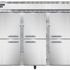 Thumbnail image #1 for Continental Refrigerator 3RESNSAHD Three-Section Extra-Wide Reach-In Refrigerator, Half-Height Solid Doors, Top-Mounted Self-Contained Refrigeration
