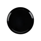 Thumbnail image #1 for CAC China Cooper XCOP-7-K Round Coupe Melamine Plate, Black, 7-1/2" Case of 3 Dozen