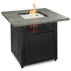 Thumbnail image #1 for Chef Master Endless Summer GAD19101ES Square Outdoor LP Gas Fire Pit Table, 37-4/5-Inch, DualHeat Technology, Faux Wood Top