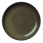 Thumbnail image #2 for 1880 Hospitality Rustic by Oneida® L6753059163 ® ® ® Porcelain Plate, 12-1/4", Round Coupe Rim, Two-Tone Chestnut Glaze 1 Dozen