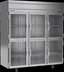 Thumbnail image #5 for Beverage-Air Horizon Series 3-Section Top-Mount Self-Contained Half-Glass Reach-In Refrigerator, 71.52 Cu. Ft.