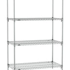 Thumbnail image #1 for Metro Super Erecta SA-1830C-74-S4 Super Adjustable Wire Stationary Starter Shelving Unit, 30"W x 18"D x 74"H, 800 lb. capacity per shelf, 2000 lb.