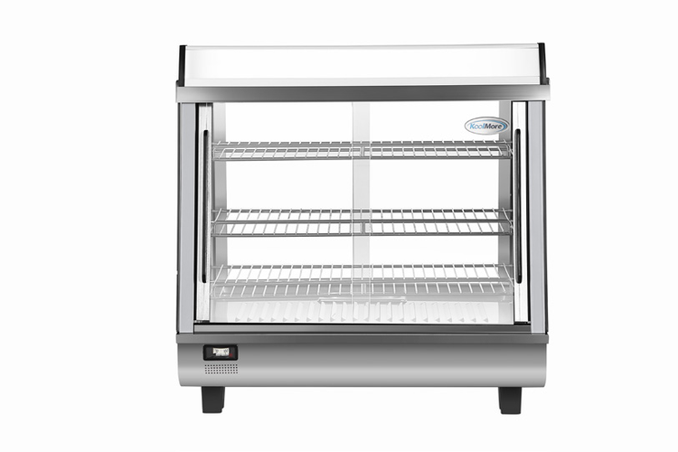 Product image #6 for KoolMore 26-Inch Countertop Self-Service Hot Food Display Warmer, 3 Cu. Ft., 3 Shelves, Stainless Steel and Glass