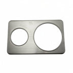 Thumbnail image #1 for Libertyware SAP610 Stainless Steel Adapter Plate with 6-3/8 in and 10-3/8 in Round Cutouts Case of 10