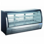 Thumbnail image #1 for Norpole, Inc. NPDC-82B Deli Display Case, 82 in., curved glass, 32 cu. ft., 6 shelves, self-contained refrigeration