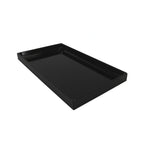 Thumbnail image #1 for G.E.T. Modern European - EGS M8151-B Melamine Food Bin, Black, Rectangular, 15 x 8 x 1 in Case of 3