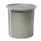 Thumbnail image #1 for Libertyware SSC2.7 2.7 Qt Round Stainless Steel Salad Crock with Snap-On Plastic Cover, 6-3/4" Dia. x 6-3/4"H Case of 36