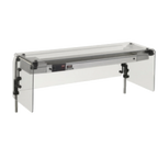 Thumbnail image #1 for Dinex DXD390P 3-Well Sneeze Guard, 47-7/8"W x 25-3/8"D x 21-1/2"H, Stationary, Adjustable, Top Shelf, End Guards