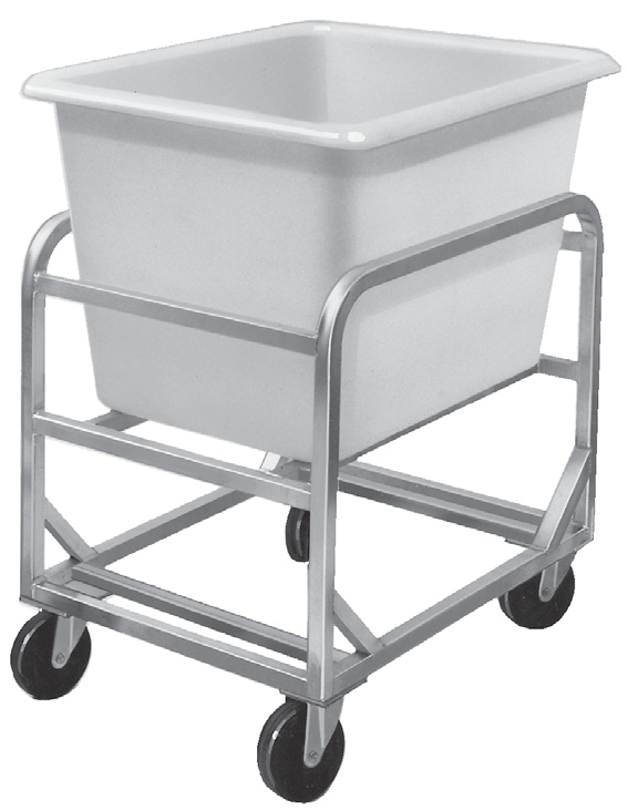 Product image #5 for Channel Manufacturing 6-Bushel Aluminum Frame Bulk Poly Cart with 5-Inch Swivel Casters