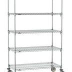 Thumbnail image #1 for Metro Super Erecta SA-2172C-80-M5 Super Adjustable Mobile Wire Shelving Unit, 72"W x 21"D x 80"H, 600 lb. capacity per shelf, 1200 lb. capacity per