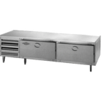 Thumbnail image #1 for Utility Refrigerator LHF-84-2D-EM Low-Height Freezer Base with 2 Drawers, Stainless Steel, Self-Contained, 102" Wide