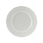 Thumbnail image #1 for Tuxton China Charleston SCA-074 Porcelain Plate, 7-1/2" Round, Scalloped Edge, Medium Rim Case of 3 Dozen