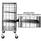 Thumbnail image #1 for Eagle Group SL2448C Chrome-Plated Slanted Wire Shelf, 48"W x 24"D, Includes 4 Split Sleeves Case of 4
