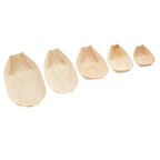 Thumbnail image #1 for Korin Inc TK-600-04 Natural Biodegradable Pine Wood Boat Food Tray, 4-1/2"L x 2-1/2"W x 1-1/4"H Case of 20