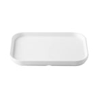 Thumbnail image #1 for CAC China Hudson XHDS-RT33-W 8" Rectangular White Melamine Platter Case of 3 Dozen