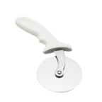 Thumbnail image #1 for TableCraft Products 4106W Pizza Wheel, 4-inch Stainless Steel Wheel, White Plastic Handle Case of 12