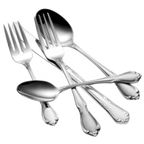 Thumbnail image #2 for 1880 Hospitality Chateau by Oneida® 2610STSF 6" Fiddleback Demitasse Spoon, Scrolled Floral Pattern, Polished 18/8 Stainless Steel Pack of 3 Dozen