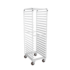 Thumbnail image #1 for Winholt Equipment AL-1820BP-HT Aluminum Mobile Medium-Duty Pan Rack, High-Temperature Casters, 40 14 x 18 or 20 18 x 26 Pan Capacity