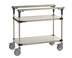 Thumbnail image #5 for Metro PrepMate MultiStation Two-Shelf 18 x 36 Stainless Steel Prep Cart with Adjustable Height and Locking Casters