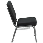 Thumbnail image #2 for Flash Furniture Hercules FD-CH02185-SV-JP02-BAS-GG Stacking Church Chair, Patterned Fabric Upholstery, 800 lb Capacity