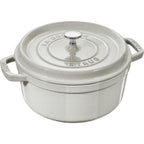 Thumbnail image #2 for Zwilling J.A. Henckels Staub® 1003439 Round Enameled Cast Iron Dutch Oven, 4 qt, White Truffle, with Cover, Induction Ready
