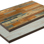 Thumbnail image #1 for ATSMFG ATS AT&S-ATP3045BL/Y MFG Reversible Rectangular Table Top, 30" x 45", Double Laminate with 2" Composite Vinyl Drop Edge