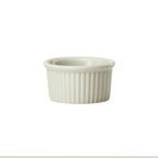 Thumbnail image #1 for Winco FRR-1-AW Fluted Porcelain Ramekin/Sauce Cup, 1 oz., American White, 2-1/4" x 2-1/4" x 1-1/8" Case of 6 Dozen
