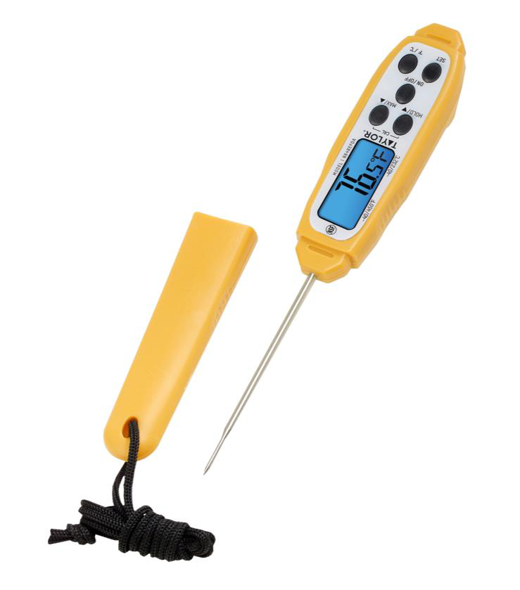 Product image #2 for Taylor Precision Digital Pen-Style Pocket Thermometer with Blue Backlit LCD
