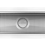 Thumbnail image #2 for Koolmore KM-FTG-1284 Stainless Steel Floor Trough Drain, 12 x 84 Inches, Subway-Style Grating, Removable Drain Basket