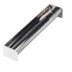 Thumbnail image #1 for Matfer Bourgeat 340635 Buche Cake Mold, 13-3/4"L x 2-3/8"W x 1-3/16"H, Rounded Bottom, Stainless Steel