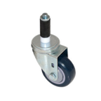 Thumbnail image #1 for Component Hardware CMS4-5PPB 5" Swivel Stem Caster with 1-5/8" Expanding Stem, Polyurethane Wheel, No Brake, 250 lb Capacity