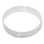 Thumbnail image #1 for JB Prince MA282 24 Round Seamless Cake Ring, 9.4" Diameter x 1.9" High, 18/8 Stainless Steel