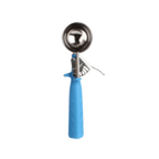 Thumbnail image #1 for Thunder Group SLDS216P #16 2 oz Stainless Steel Disher with Blue Thumb-Press Handle Case of 36