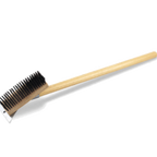 Thumbnail image #1 for Alegacy Foodservice Products GB8708 Grill Brush with Scraper, Steel Wire Bristles, 27-Inch Handle