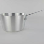 Thumbnail image #1 for Tuxton China Tuxware WASEL128 4 qt Aluminum Saucepan with Lid and Riveted Handle Case of 6