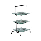 Thumbnail image #1 for G.E.T. Urban Renewal IR-404B 3-Tier Rectangular Metal Display Stand, Black, 15-3/4"W x 12"D x 27"H