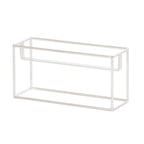 Thumbnail image #2 for Cal-Mil Milo 23747-6-49 3-Section Chrome Metal Condiment Jar Holder, 12.5"W x 4.5"D x 6"H