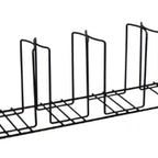 Thumbnail image #2 for CFS Brands C8005WFS Cup & Lid Organizer with Caddy, 5 Stacks, Black Epoxy-Coated Steel Wire