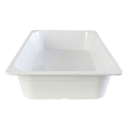 Thumbnail image #1 for Thunder Group GN1004W 1/1 GN Melamine Food Pan, 4" Deep, White Case of 8