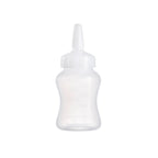 Thumbnail image #1 for Matfer Bourgeat 116382 12 oz Clear Polyethylene Squeeze Bottle with Standard Clear/White Cap