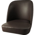 Thumbnail image #1 for Oak Street SL3133TOP-ESP Bar Stool Seat Only, Armless Bucket Seat, Vinyl, Espresso