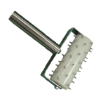 Thumbnail image #1 for Thunder Group SLRD038 Roller Dough Docker, Plastic Barrel, 3/8" Stainless Steel Pins, Stainless Steel Handle Case of 24
