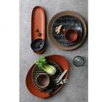 Thumbnail image #2 for Libbey Driftstone DRI-14-C 6-Inch Round Porcelain Saucer with 2-Inch Well, Satin Matte Finish