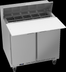 Thumbnail image #6 for Beverage-Air SPE36HC-10C 36-Inch Two-Door Sandwich Prep Table With 17-Inch Cutting Board and 10-Pan Top
