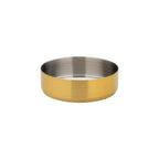 Thumbnail image #1 for Steelite International Utopia UF92115 Round Stainless Steel Dip Pot, 3", Brushed Gold