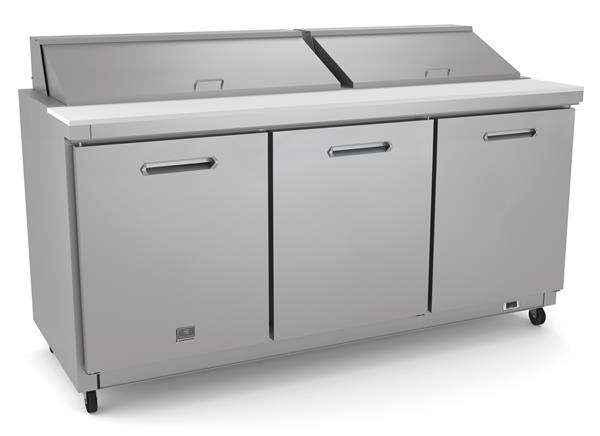 Product image #6 for Kelvinator Commercial 71-11/16-Inch Three-Section Refrigerated Sandwich/Salad Prep Table, 18 1/6 GN Pan Capacity